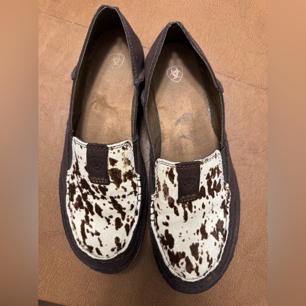 Ariat Cowhide Patterned Slip-On Loafers